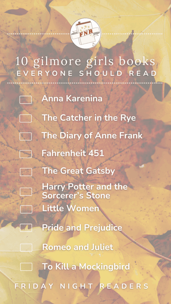 10 gilmore girls books everyone should read instagram story template.