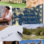 collage of pride and prejudice aesthetic.