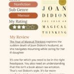 year of magical thinking by joan didion infographic book review.