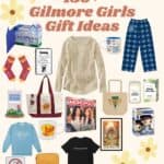 gilmore girls gift guide collage.