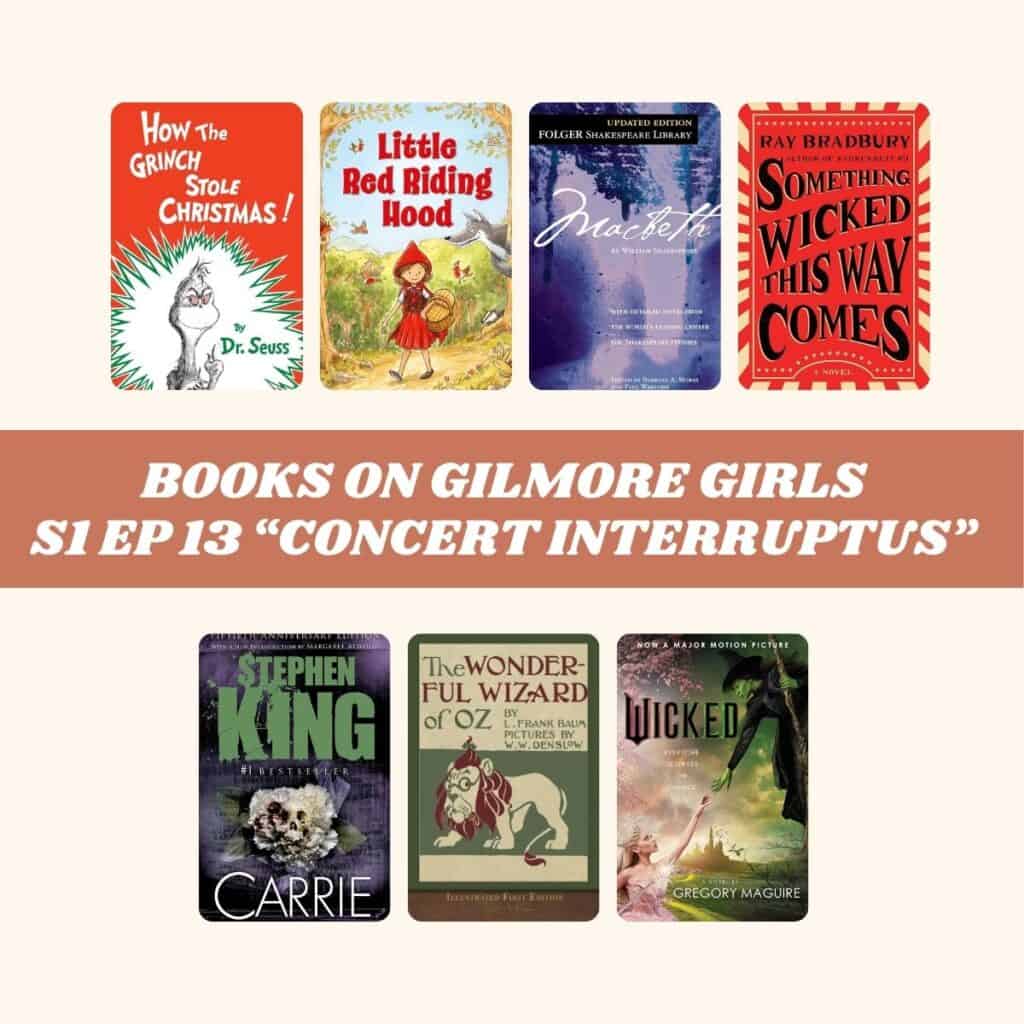 books on gilmore girls season 1 episode 13 concert interruptus.