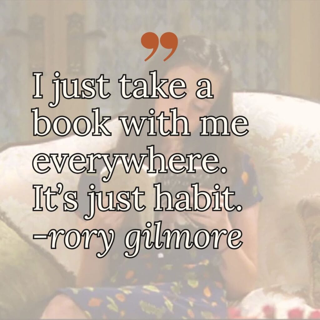 “I just take a book with me everywhere. It’s just habit.”