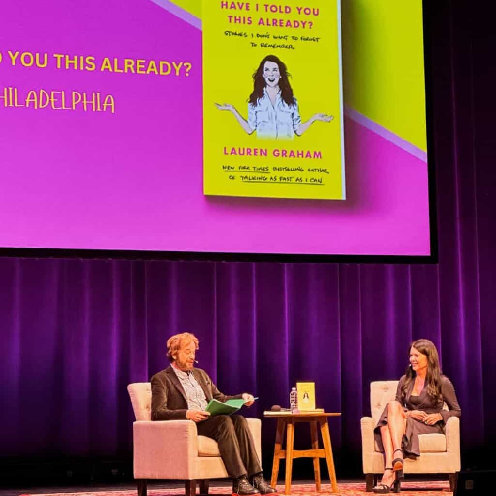 Lauren Graham on her book tour for Have I Told You This Already?