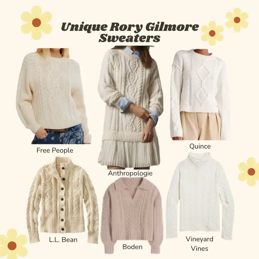 unique rory gilmore sweaters.