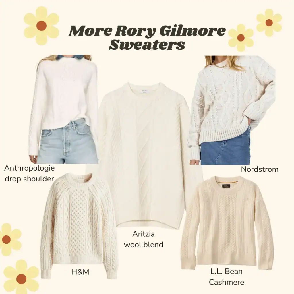 more rory gilmore sweaters.